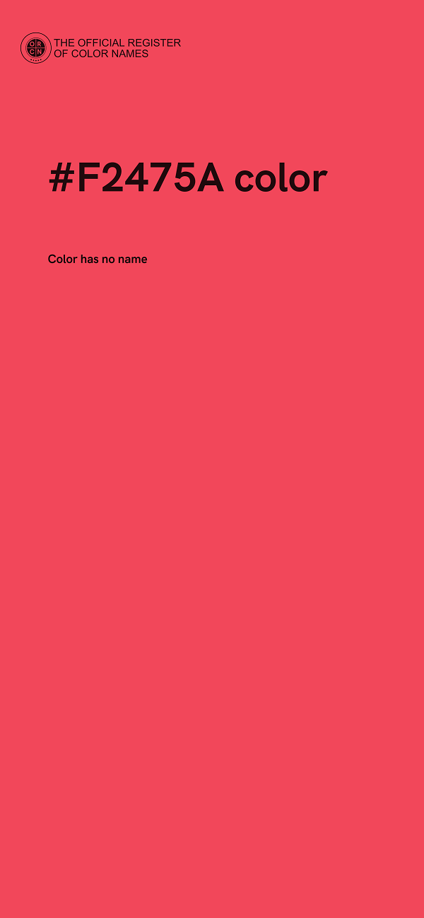 #F2475A color image