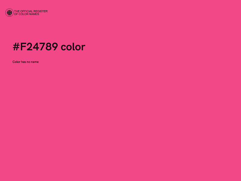 #F24789 color image