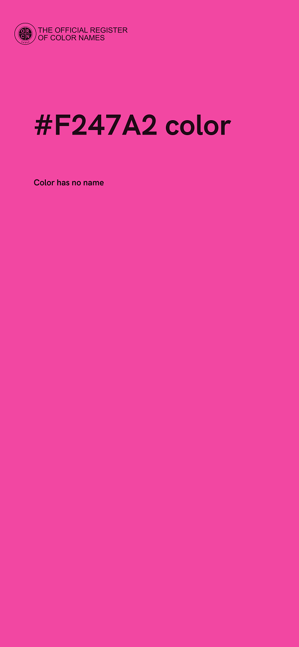 #F247A2 color image