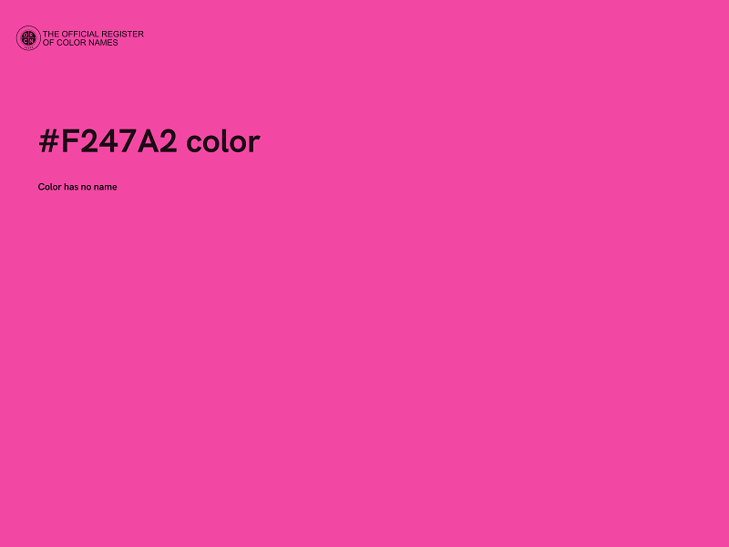 #F247A2 color image