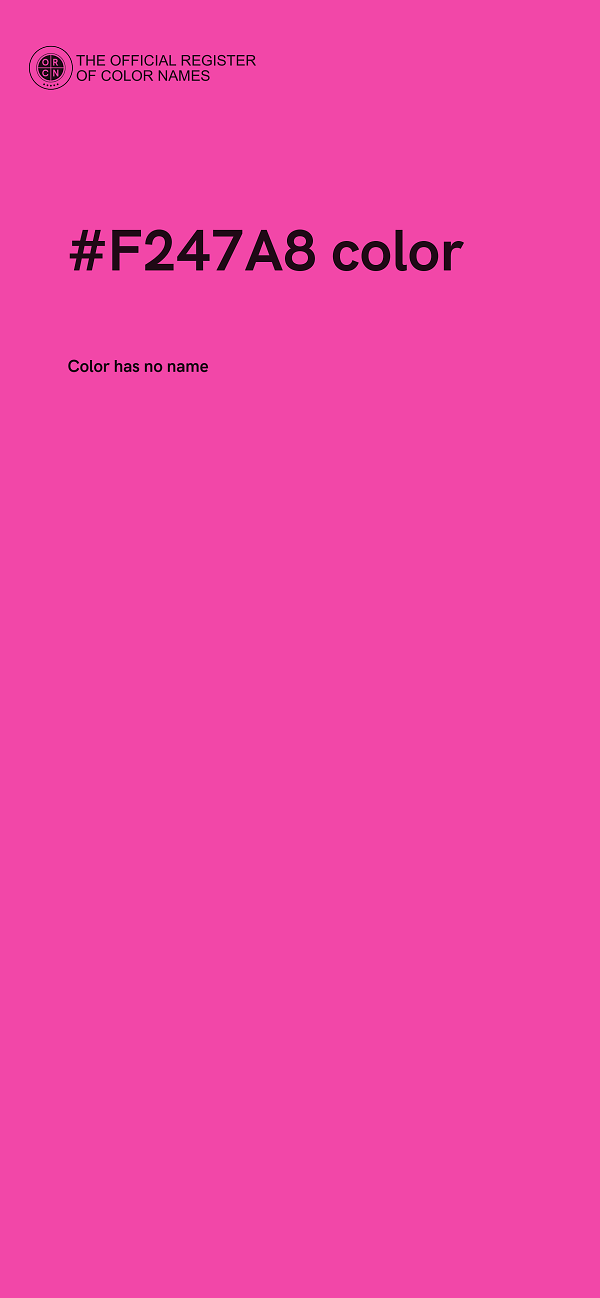 #F247A8 color image