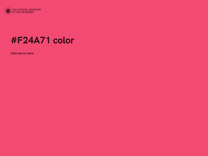 #F24A71 color image