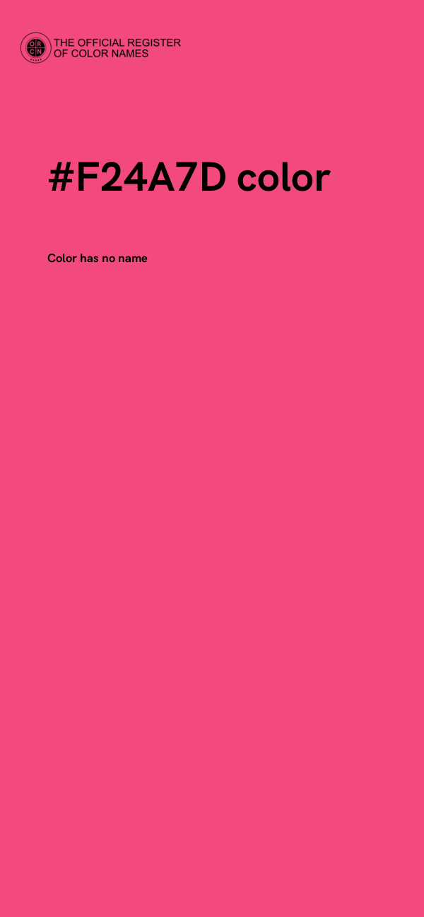#F24A7D color image
