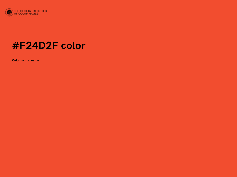 #F24D2F color image