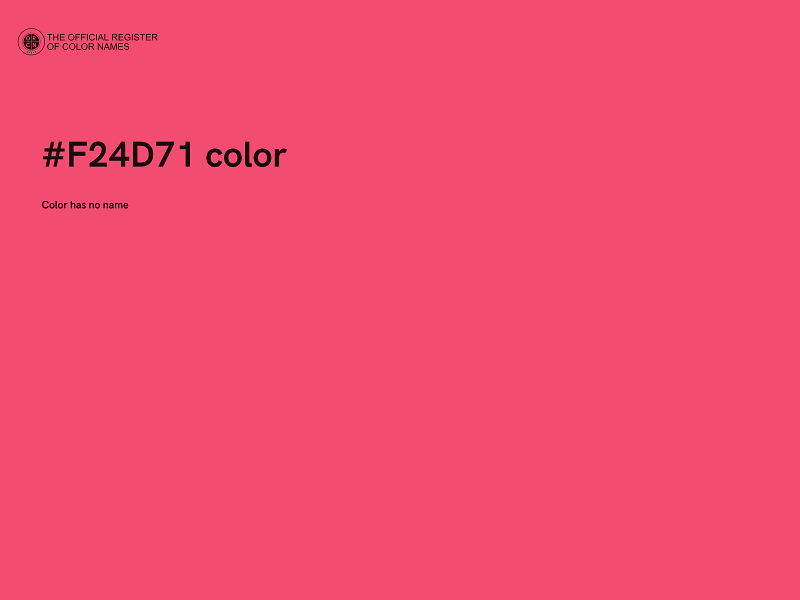 #F24D71 color image