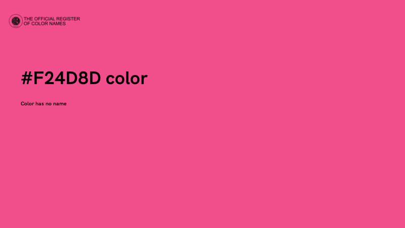 #F24D8D color image