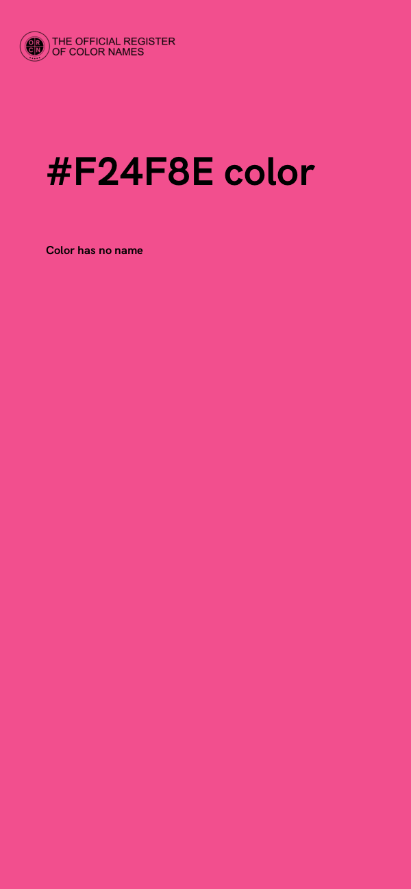 #F24F8E color image