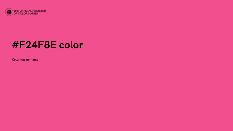 #F24F8E color image