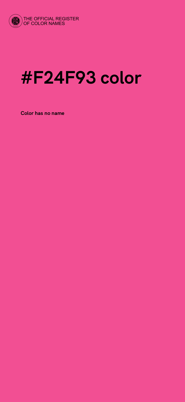 #F24F93 color image