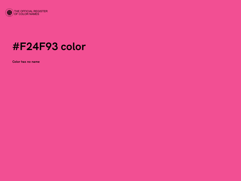 #F24F93 color image