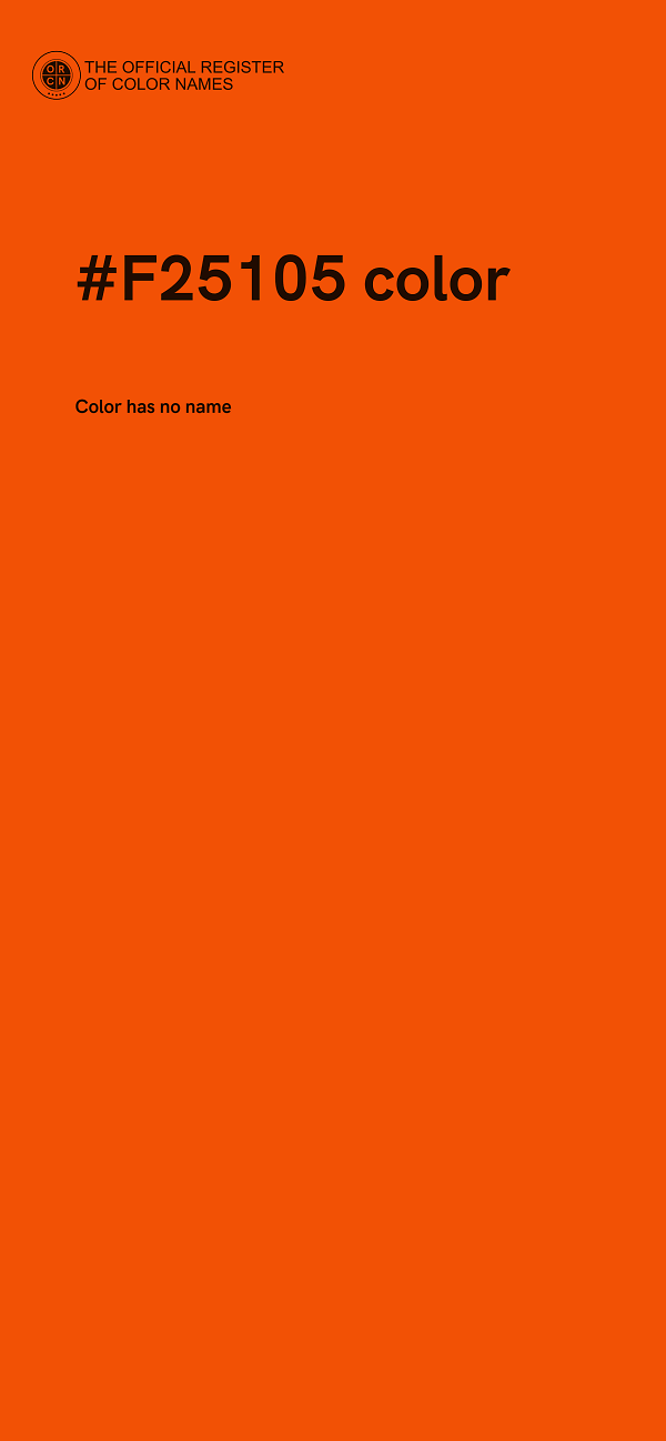 #F25105 color image