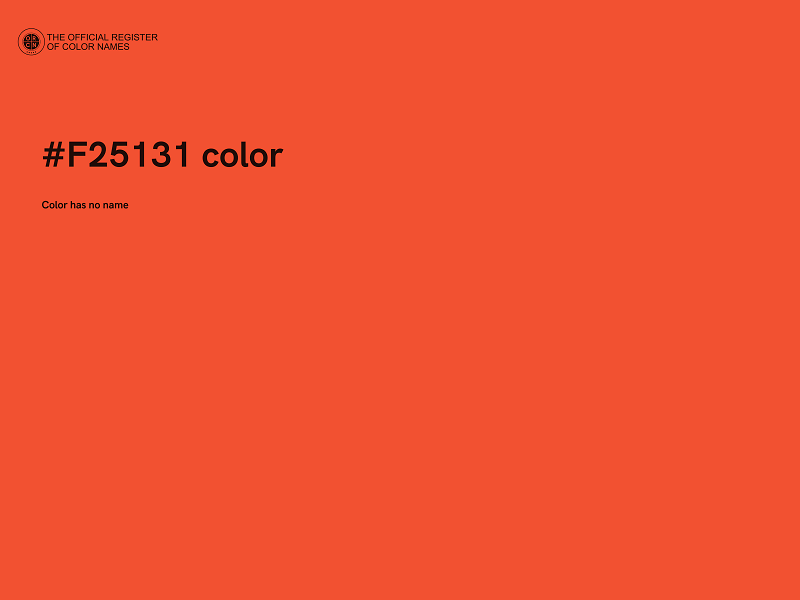 #F25131 color image