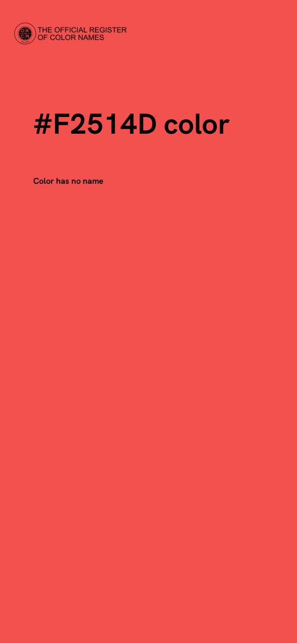 #F2514D color image