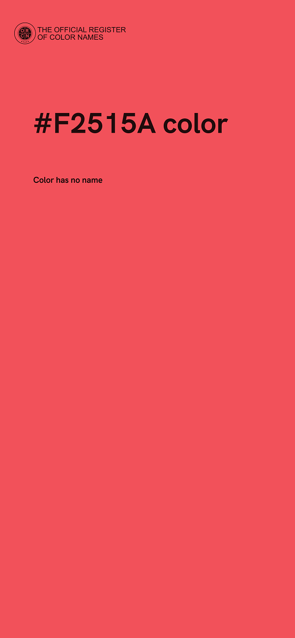 #F2515A color image