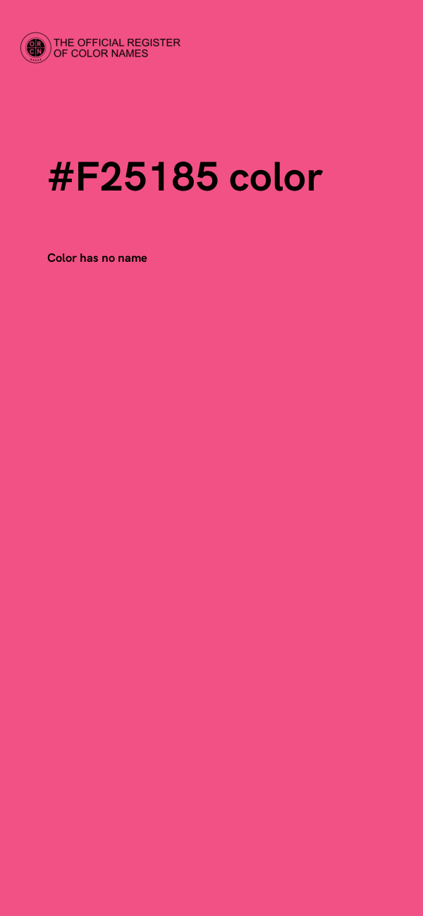 #F25185 color image