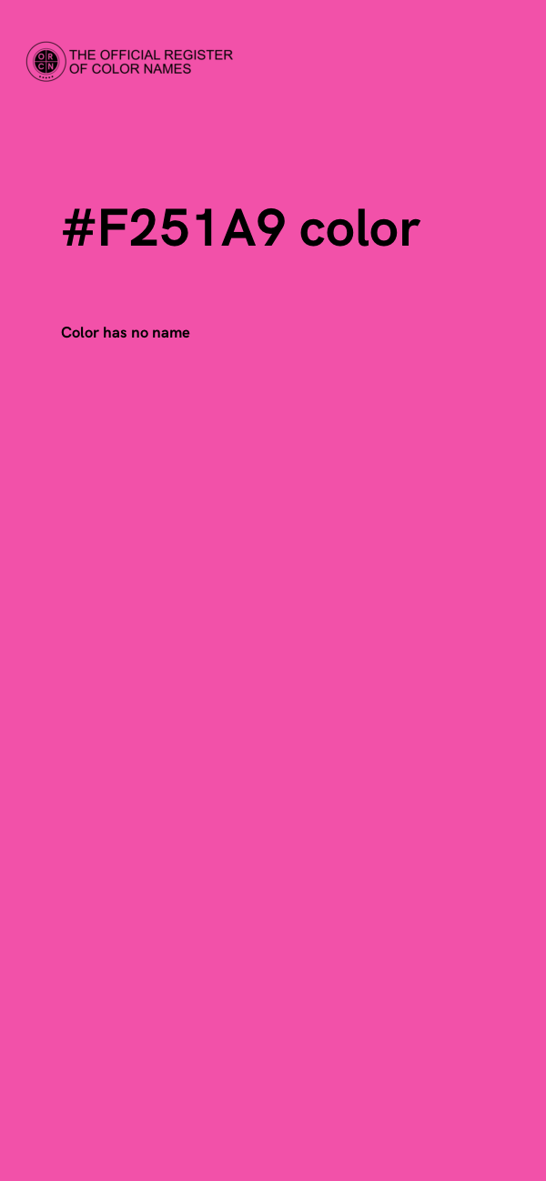 #F251A9 color image