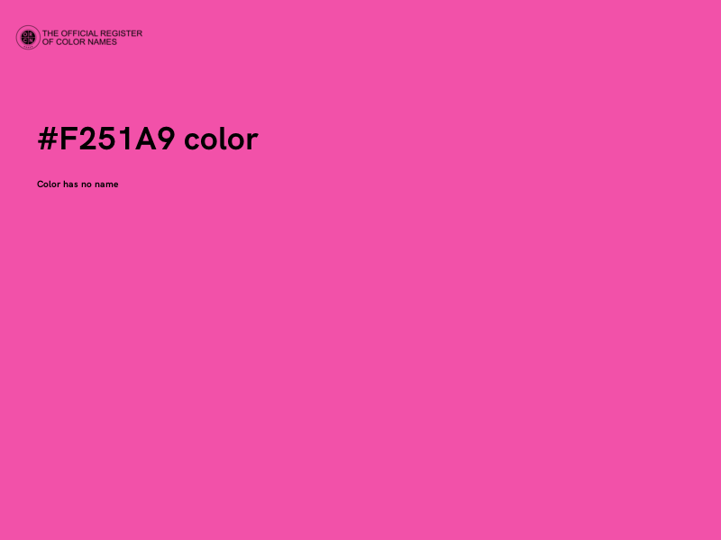 #F251A9 color image