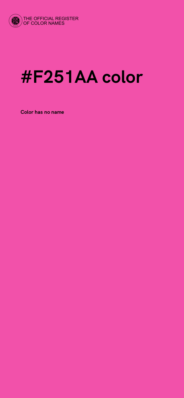 #F251AA color image