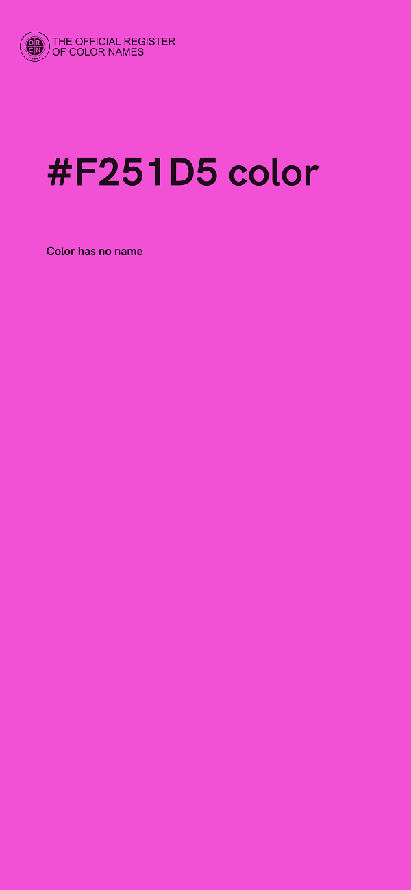 #F251D5 color image