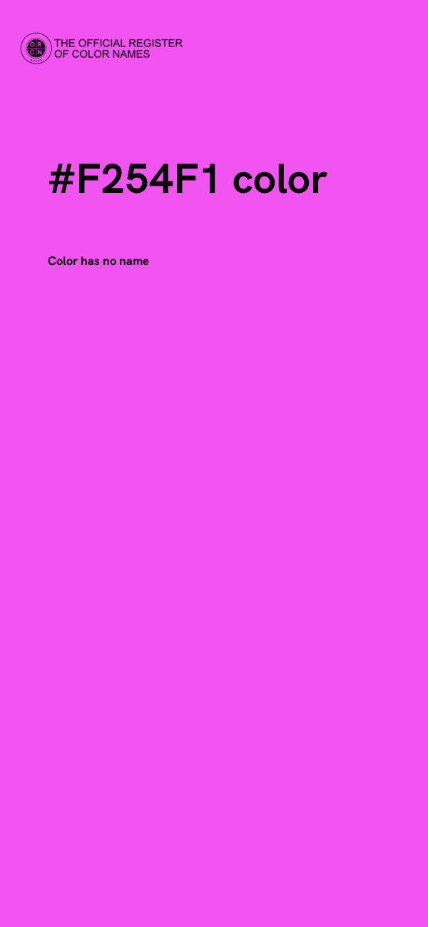 #F254F1 color image