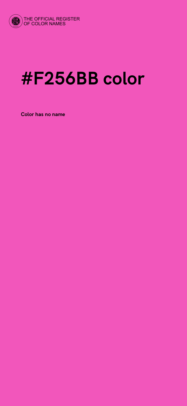 #F256BB color image