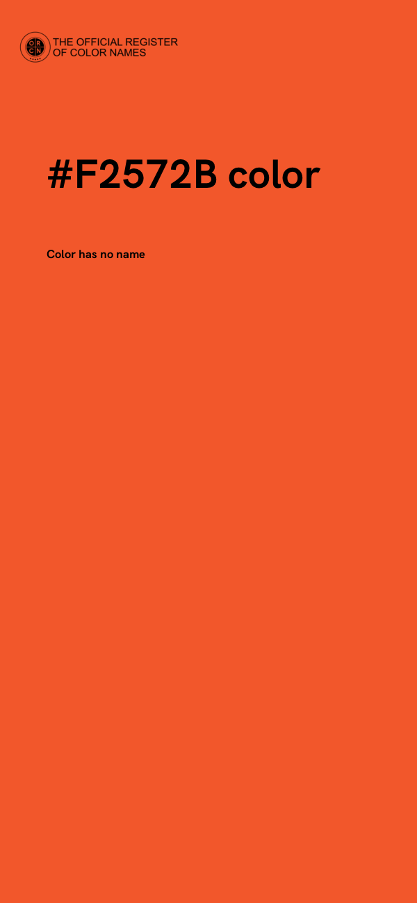 #F2572B color image