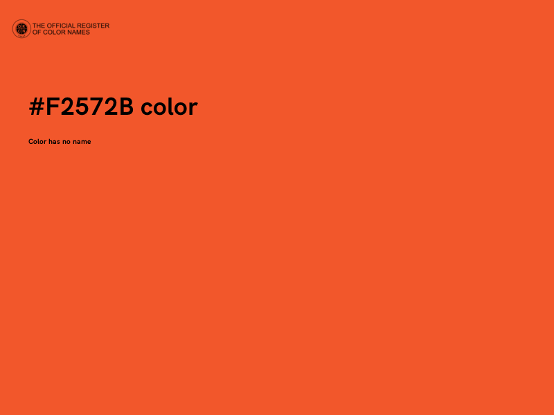 #F2572B color image