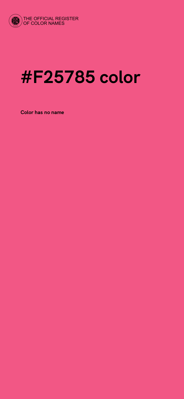 #F25785 color image