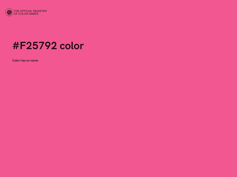 #F25792 color image