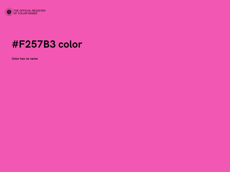 #F257B3 color image