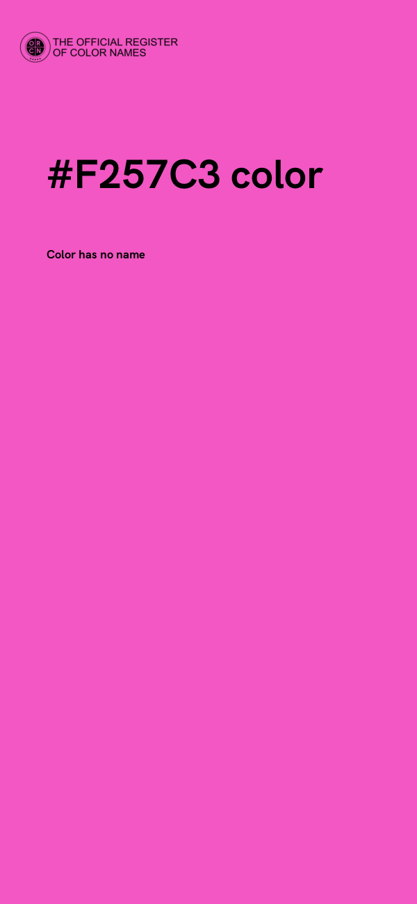 #F257C3 color image