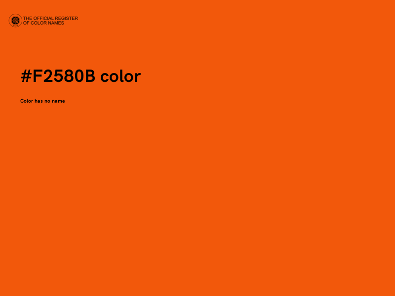 #F2580B color image