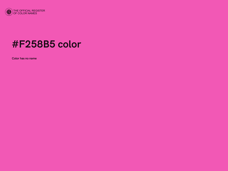 #F258B5 color image