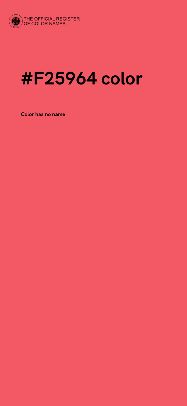 #F25964 color image