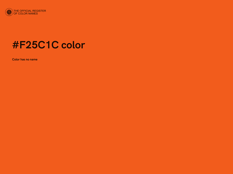 #F25C1C color image