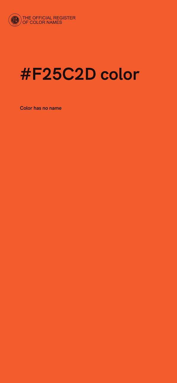 #F25C2D color image