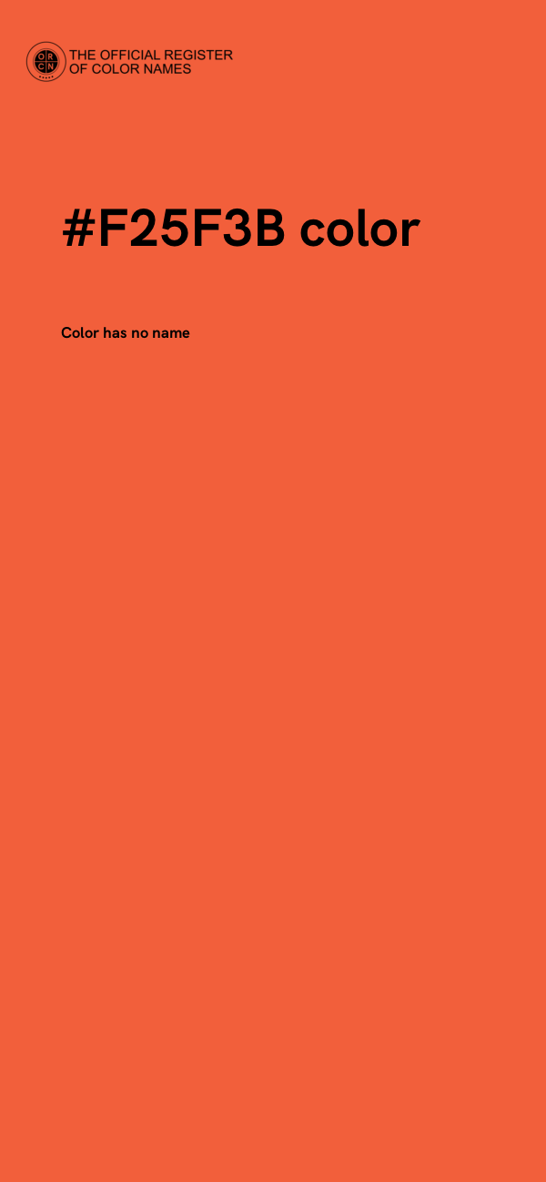 #F25F3B color image