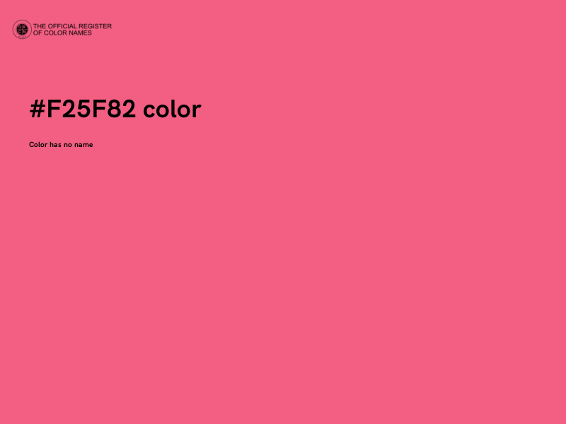 #F25F82 color image