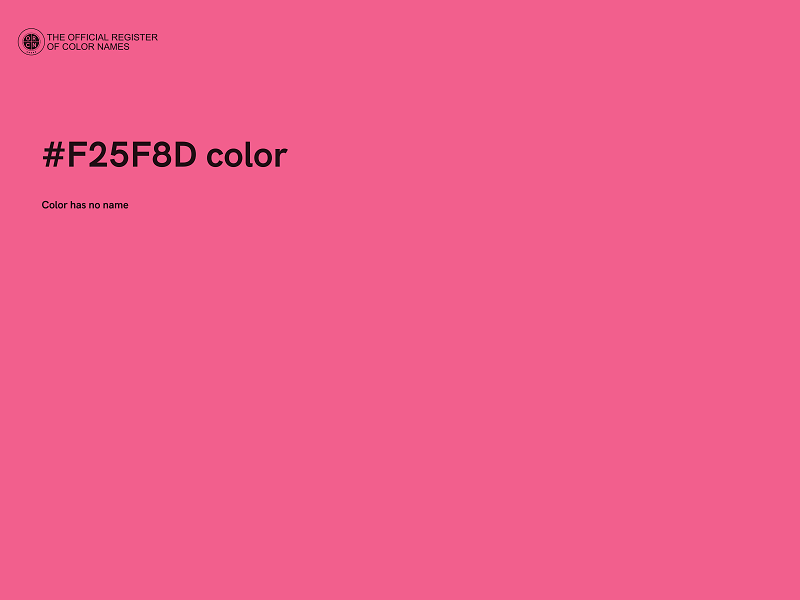 #F25F8D color image