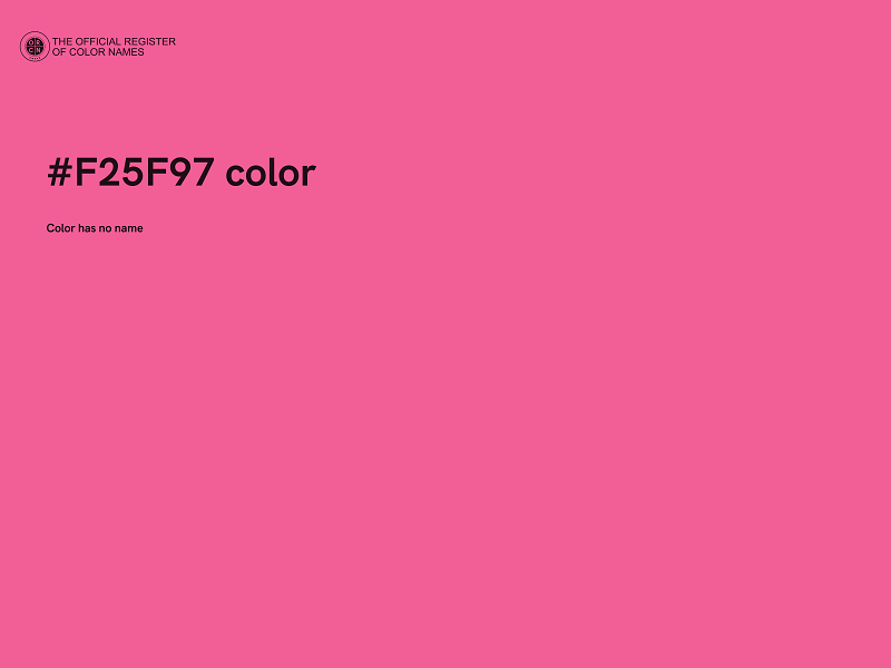 #F25F97 color image