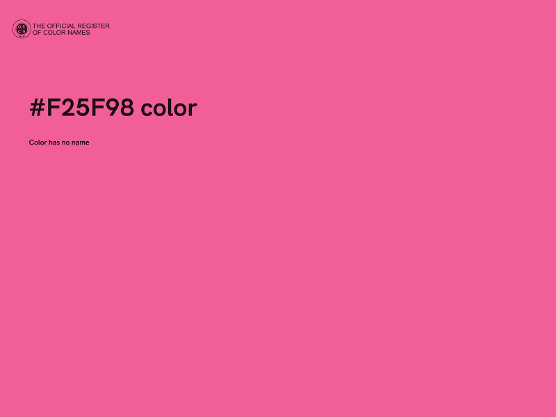 #F25F98 color image