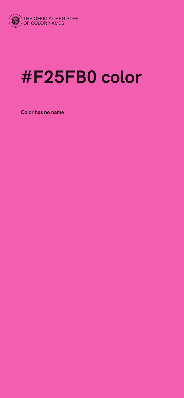 #F25FB0 color image