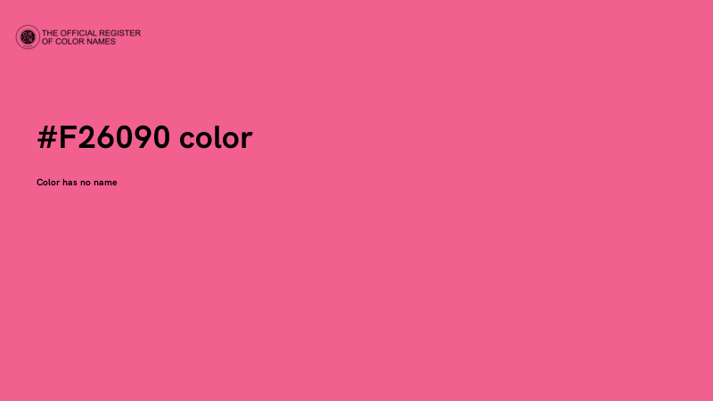 #F26090 color image