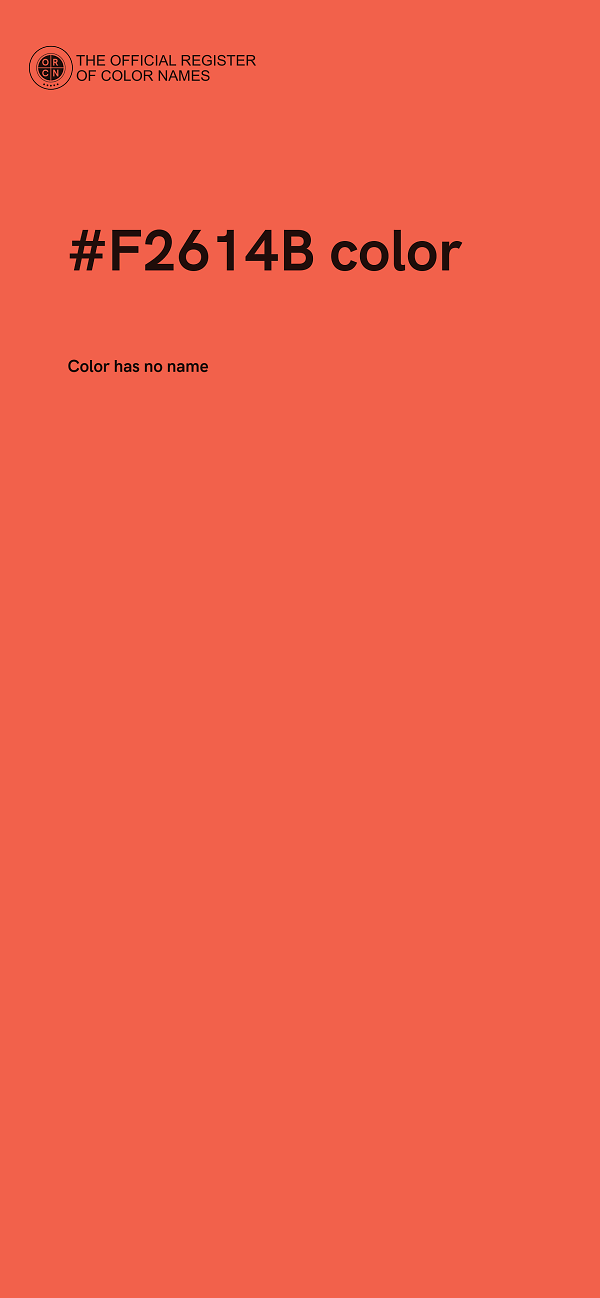 #F2614B color image