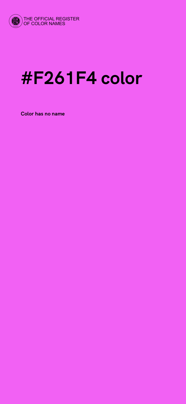 #F261F4 color image