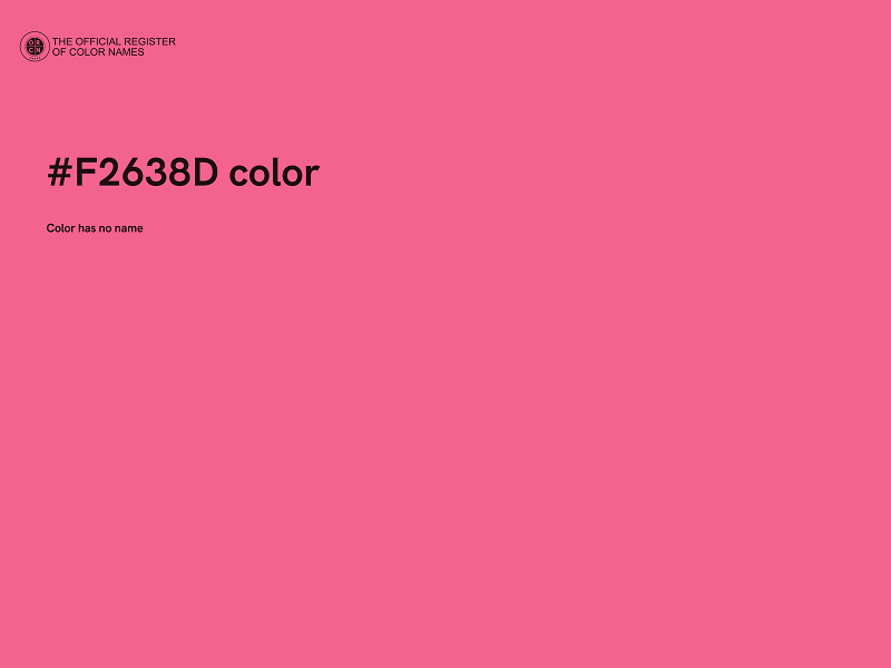 #F2638D color image