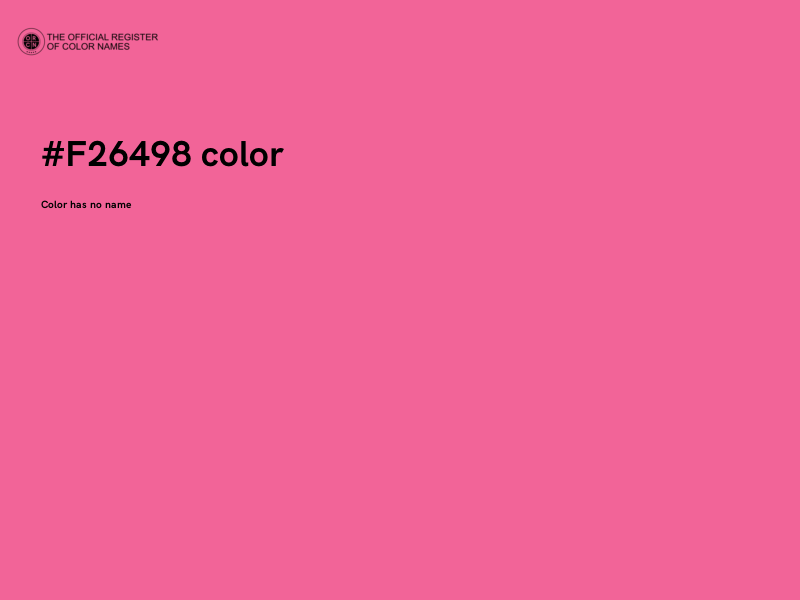 #F26498 color image