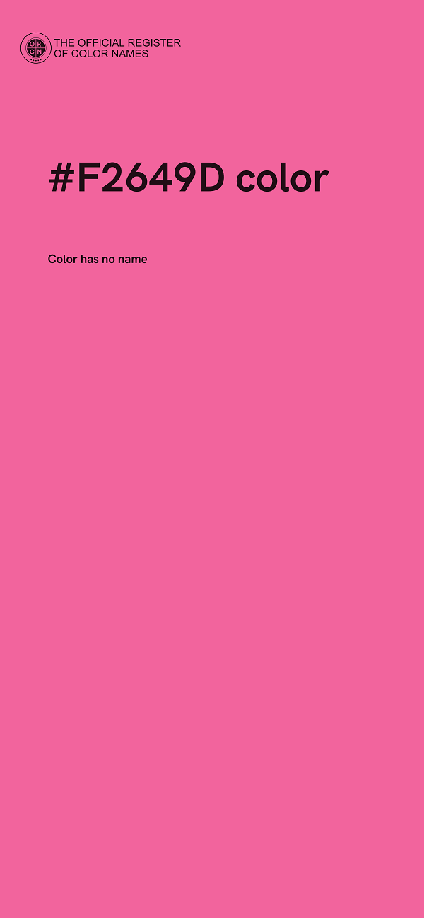 #F2649D color image