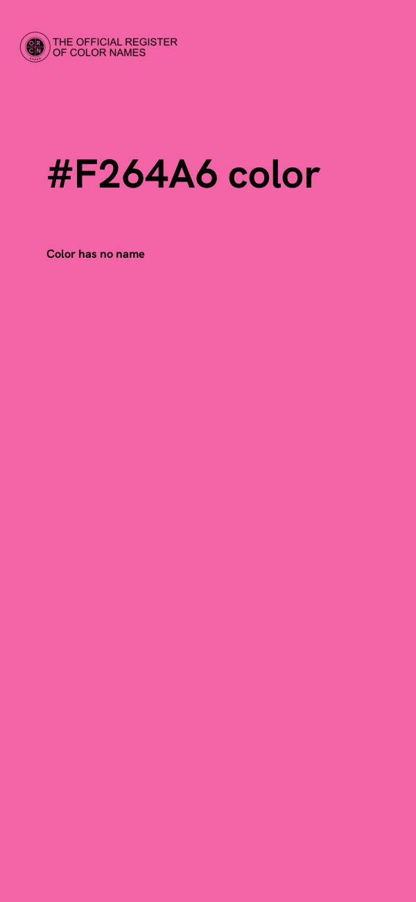 #F264A6 color image