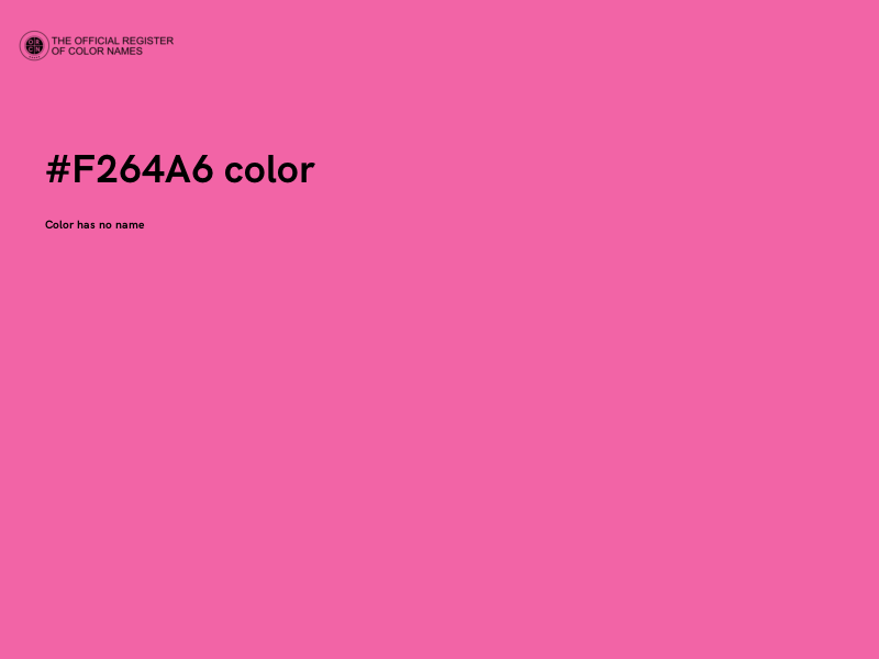#F264A6 color image